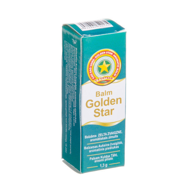 Golden Star aromatinis balzamas-pieštukas nosiai, 1,3 g