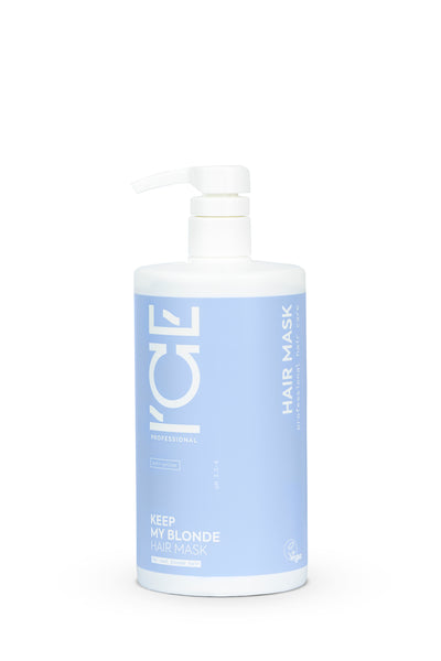 ICE Keep My Blonde kaukė šviesiems plaukams šalinanti geltoną atspalvį, 750 ml