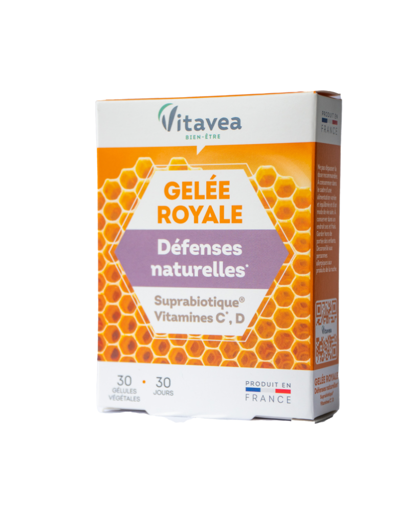 Vitavea Bičių pienelis, vitaminai C, D ir patentuotas gerųjų bakterijų kompeksas Suprabiotiques® natūraliai apsaugai