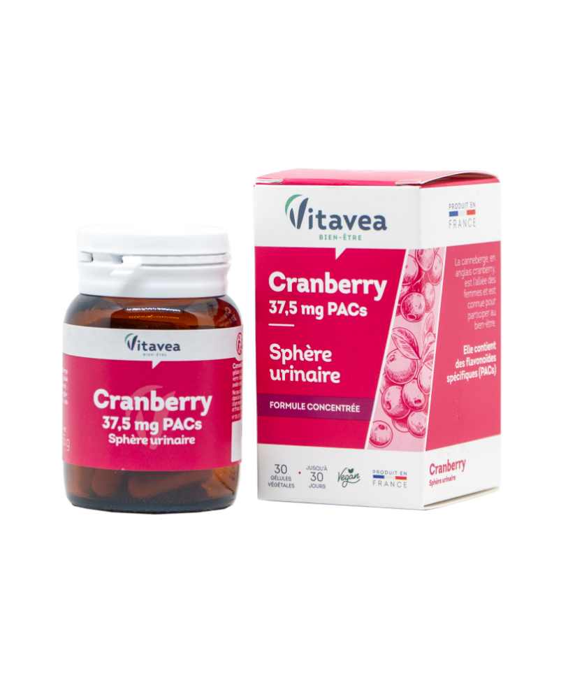Vitavea Cranberry 37,5 mg PAC  spanguolės šlapinimosi patogumui