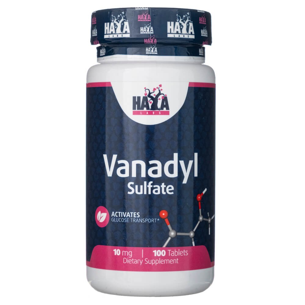 Haya Labs vanadilio sulfatas 10 mg - 100 tablečių
