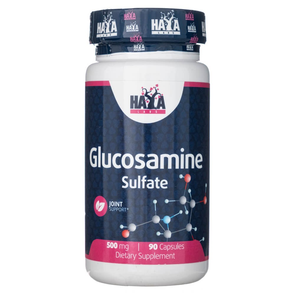 Haya Labs gliukozamino sulfatas 500 mg - 90 kapsulių