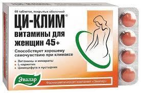 CI-KLIM 45+ vitaminai moterims menopauzės laikotarpiu, 60 tablečių