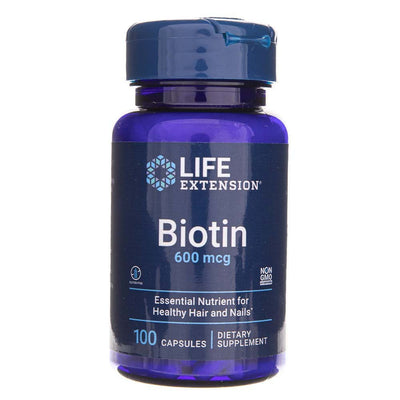 Life Extension biotinas 600 mg - 100 kapsulių