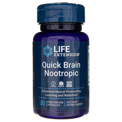 Life Extension Quick Brain Nootropic - 30 kapsulių