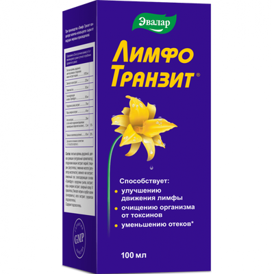 Evalar Limfotranzit gėrimo koncentratas – limfodrenažui ir tinimo mažinimui | 100 ml