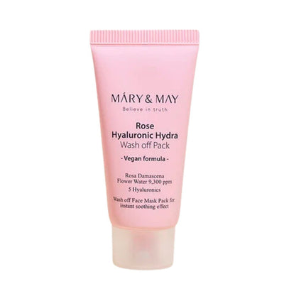Mary&May rožinė hialurono drėkinamoji molio kaukė - 30 g