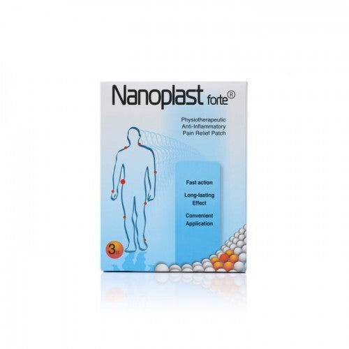 Nanoplast Forte gydomasis pleistras 9x12 cm (3 vnt.) – nugaros, kaklo, raumenų ir sąnarių skausmui