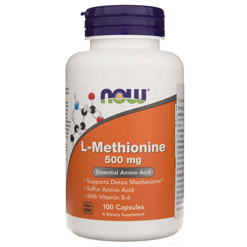 Now Foods L-metioninas 500 mg - 100 kapsulių