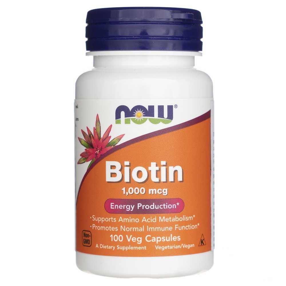 Now Foods Biotinas 1000 mcg - 100 kapsulių