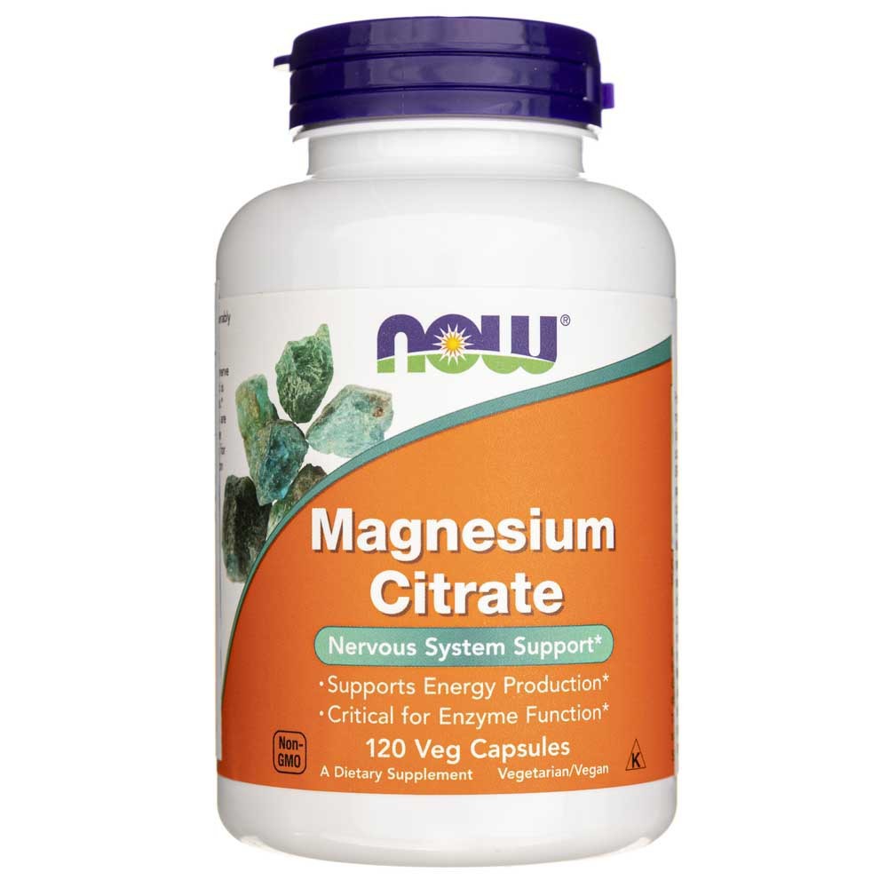 Now Foods magnio citratas 400 mg - 120 kapsulių