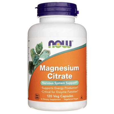 Now Foods magnio citratas 400 mg - 120 kapsulių