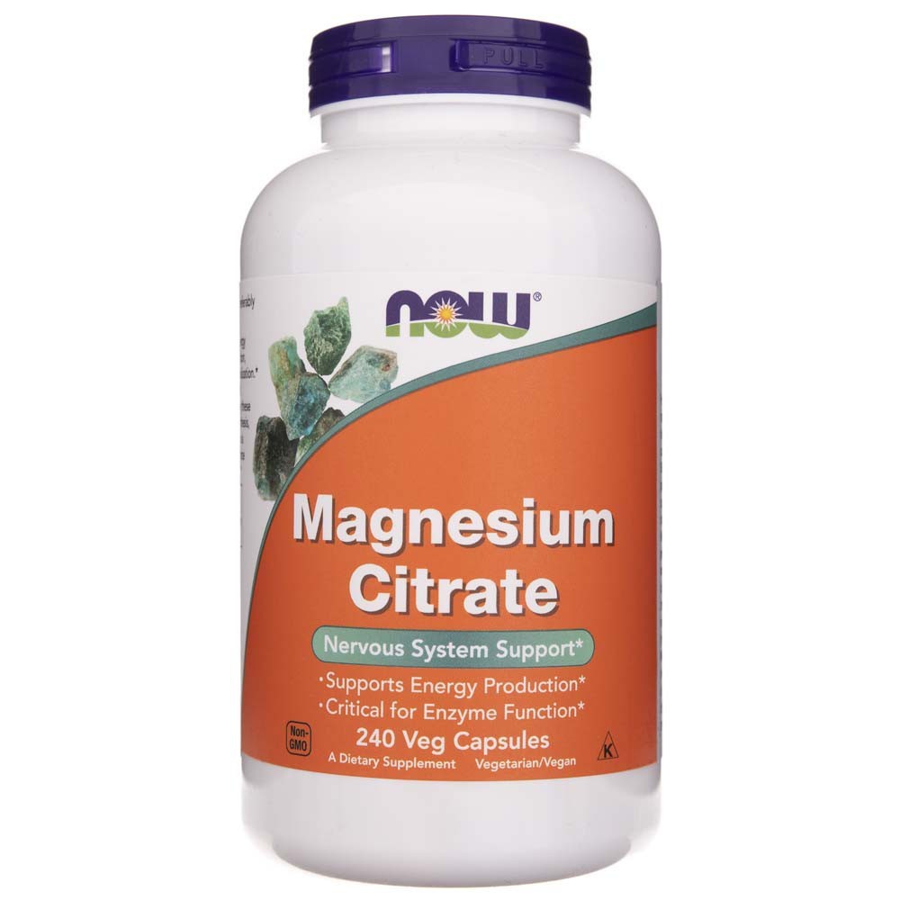 Now Foods magnio citratas 400 mg - 240 kapsulių
