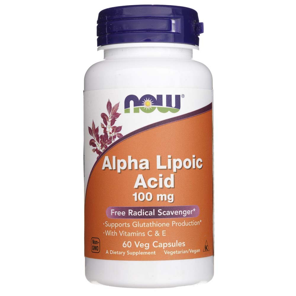 Now Foods alfa lipoinė rūgštis 100 mg - 60 kapsulių