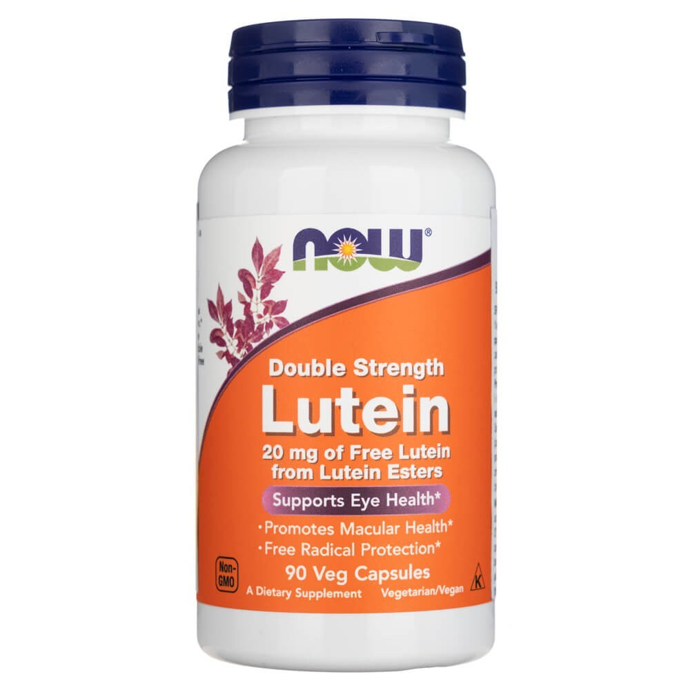 Now Foods liuteinas, dvigubas stiprumas 20 mg - 90 kapsulių
