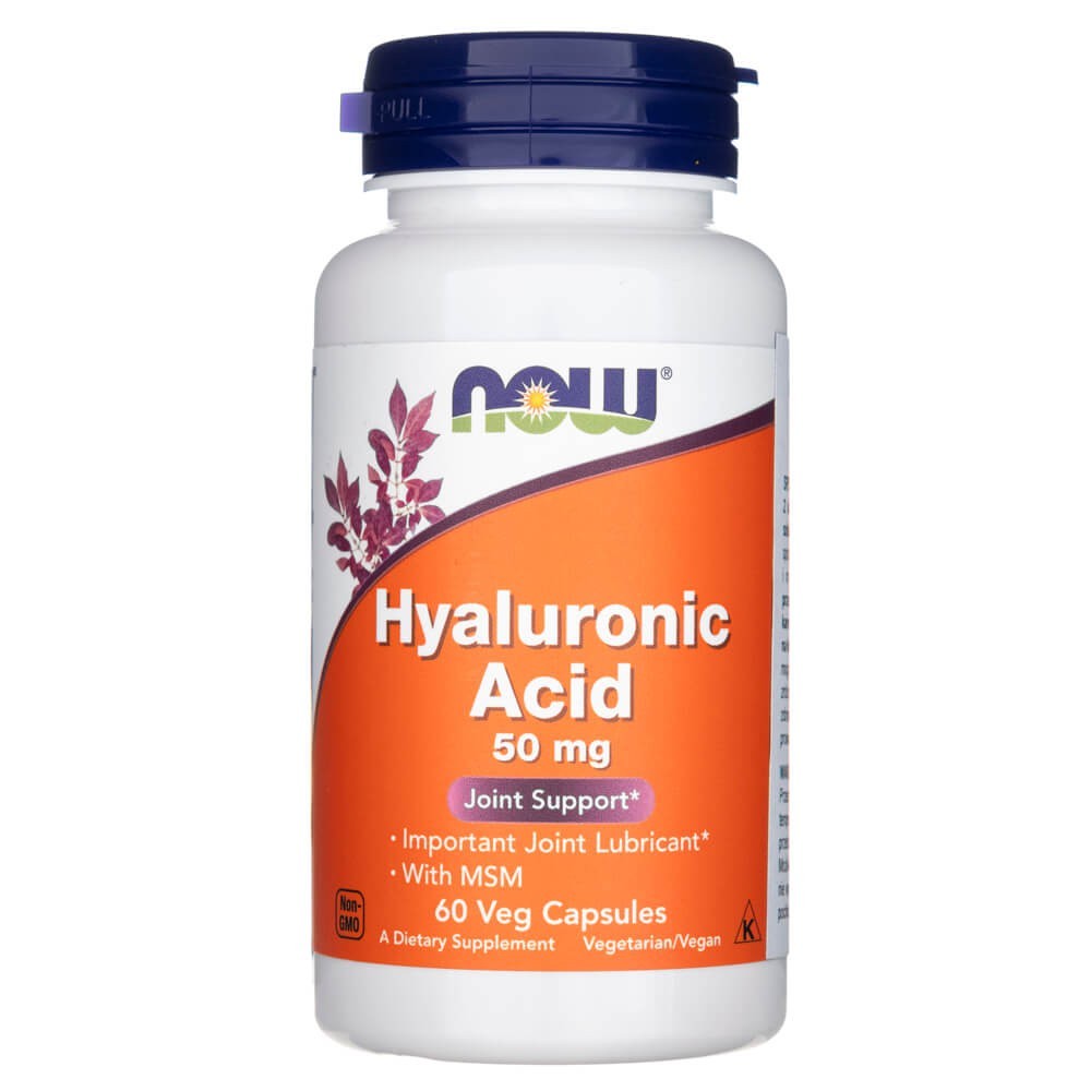 Now Foods hialurono rūgštis 50 mg - 60 kapsulių