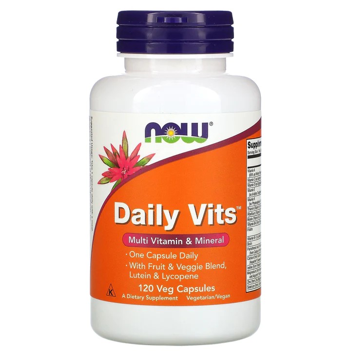 Now Foods Daily Vits - 120 kapsulių