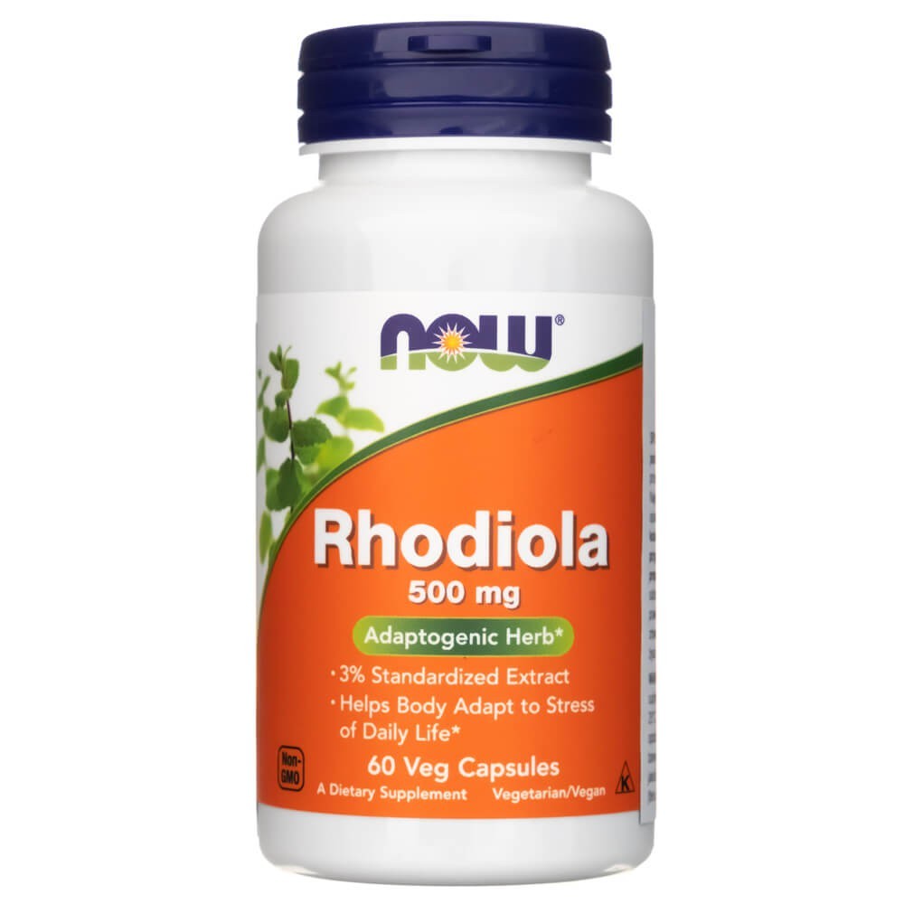 Now Foods Rhodiola 500 mg - 60 kapsulių