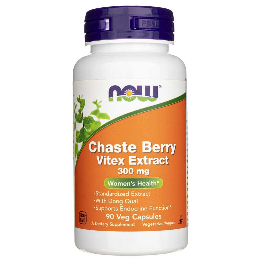 Now Foods Chaste Berry Vitex ekstraktas 300 mg - 90 kapsulių