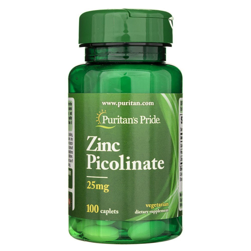 Puritan's Pride Cinko pikolinatas 25 mg - 100 kapsulių