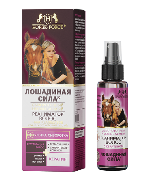 LOŠADINAJA SILA REANIMATOR plaukų atsatymo serumas, 100 ml