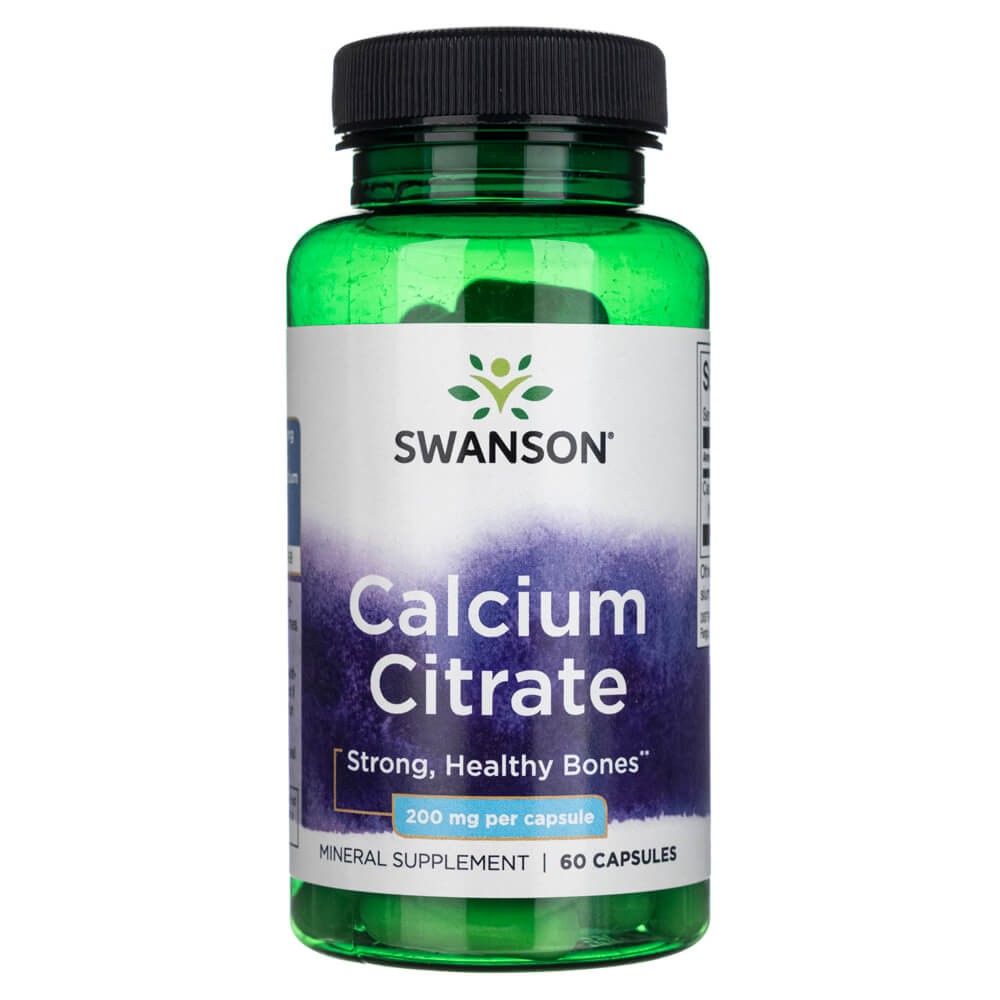 Swanson Kalcio citratas 200 mg - 60 kapsulių