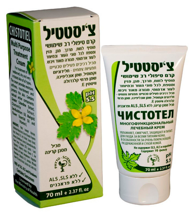 CHISTOTIEL – Didžiųjų ugniažolių kremas kūnui 70 ml