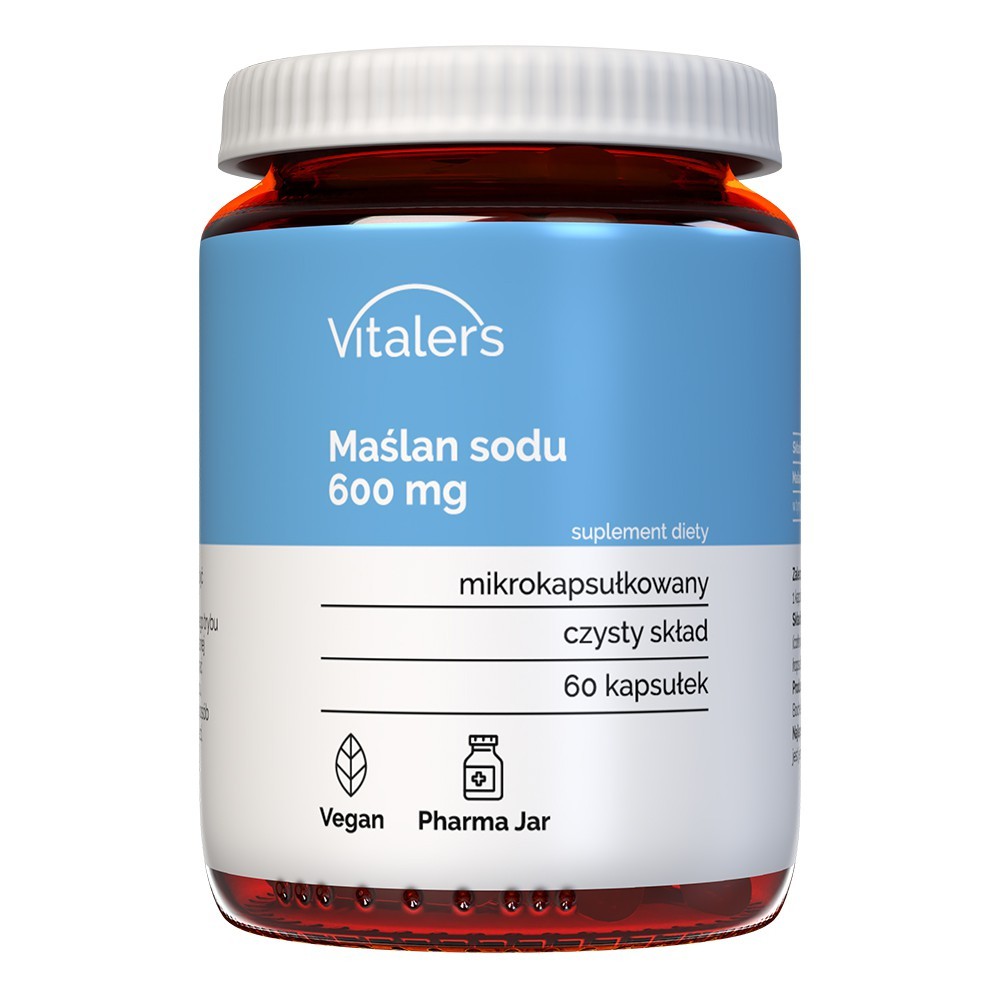 Vitaler natrio butiratas 600 mg - 60 kapsulių