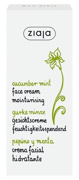 Ziaja cucumber-mint moisturizing cream, 50 ml