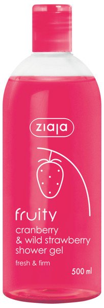 Ziaja fruity cranberry and strawberry shower gel, 500 ml