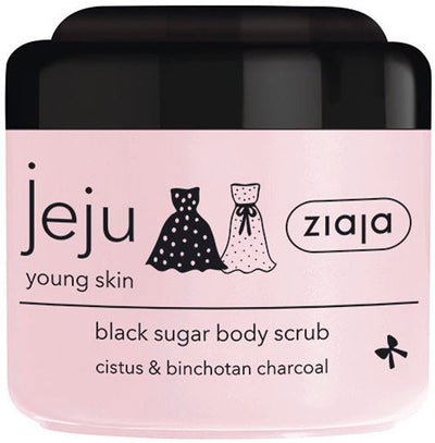 Ziaja Jeju Young Skin black sugar body scrub, 200 ml