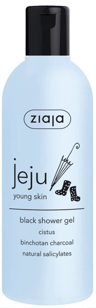 Ziaja Jeju Young Skin black shower gel, 300 ml