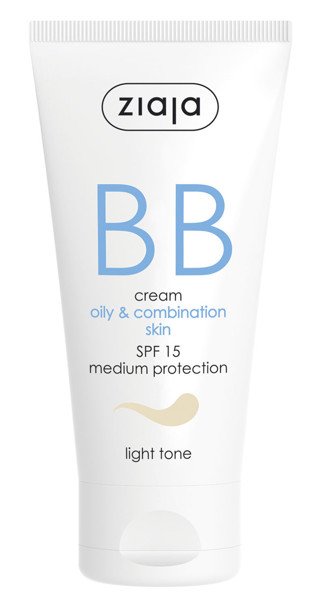 Ziaja BB cream for mixed skin light shade SPF15, 50 ml