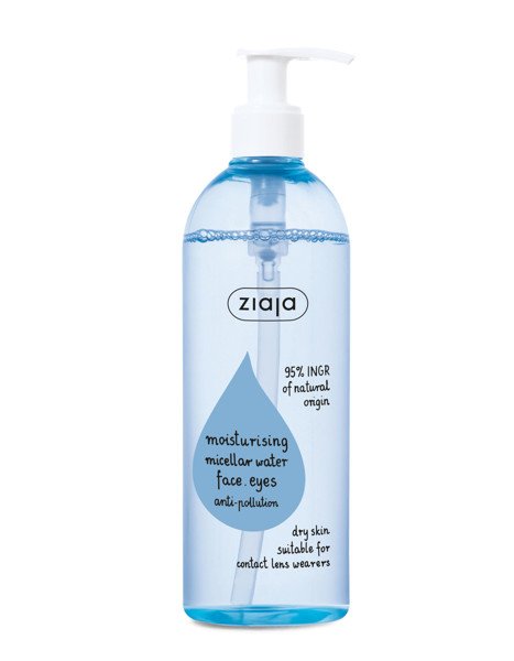 Ziaja moisturizing micellar water, 390 ml