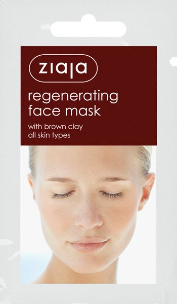 ZIAJA Regenerating face mask with brown clay, 7 ml