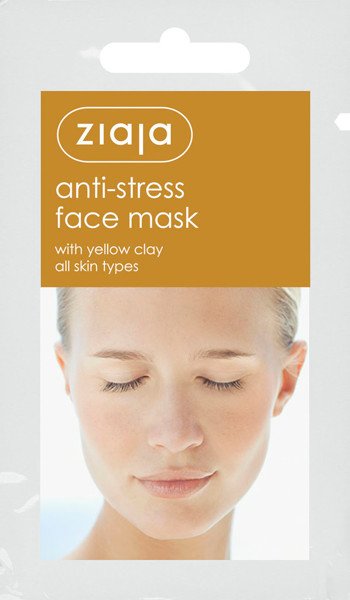 ZIAJA Anti-stress face mask with yellow clay, 7 ml