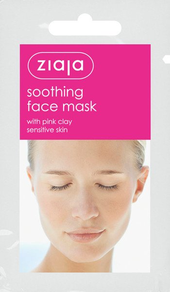 ZIAJA Smoothing face mask with pink clay, 7 ml