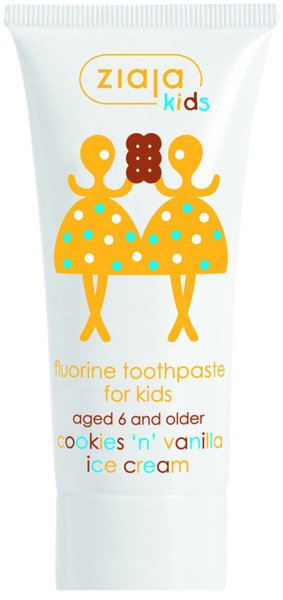 Ziaja kids toothpaste "biscuits and vanilla ice cream", 50 ml