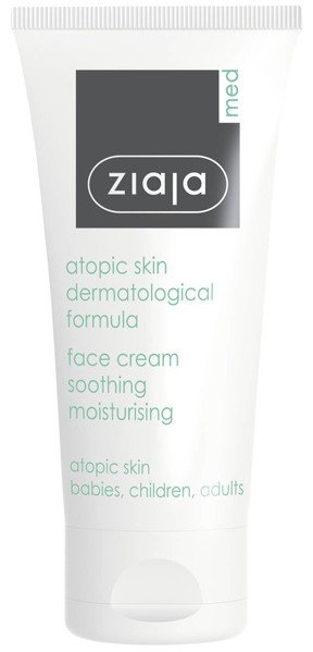 Ziaja Med soothing and moisturizing face cream against eczema, 50 ml