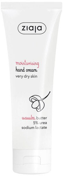 Ziaja moisturizing hand cream with ucuuba butter +5%, UREA, 80 ml