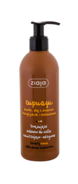 Ziaja Cupuacu moisturizing bronzing body lotion with dispenser, 300 ml 