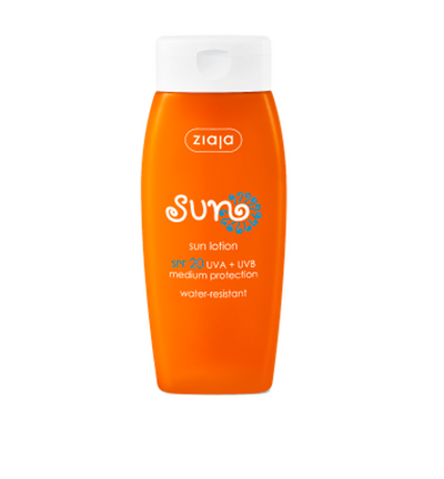 Ziaja Sun Line Waterproof sun lotion SPF 20, 150 ml.