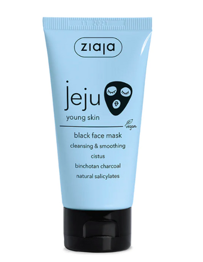 Ziaja Jeju Young Skin cleansing, smoothing, black face mask, 50 ml