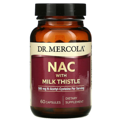 DR.Mercola NAC &amp; Milk Thistle, 60 capsules