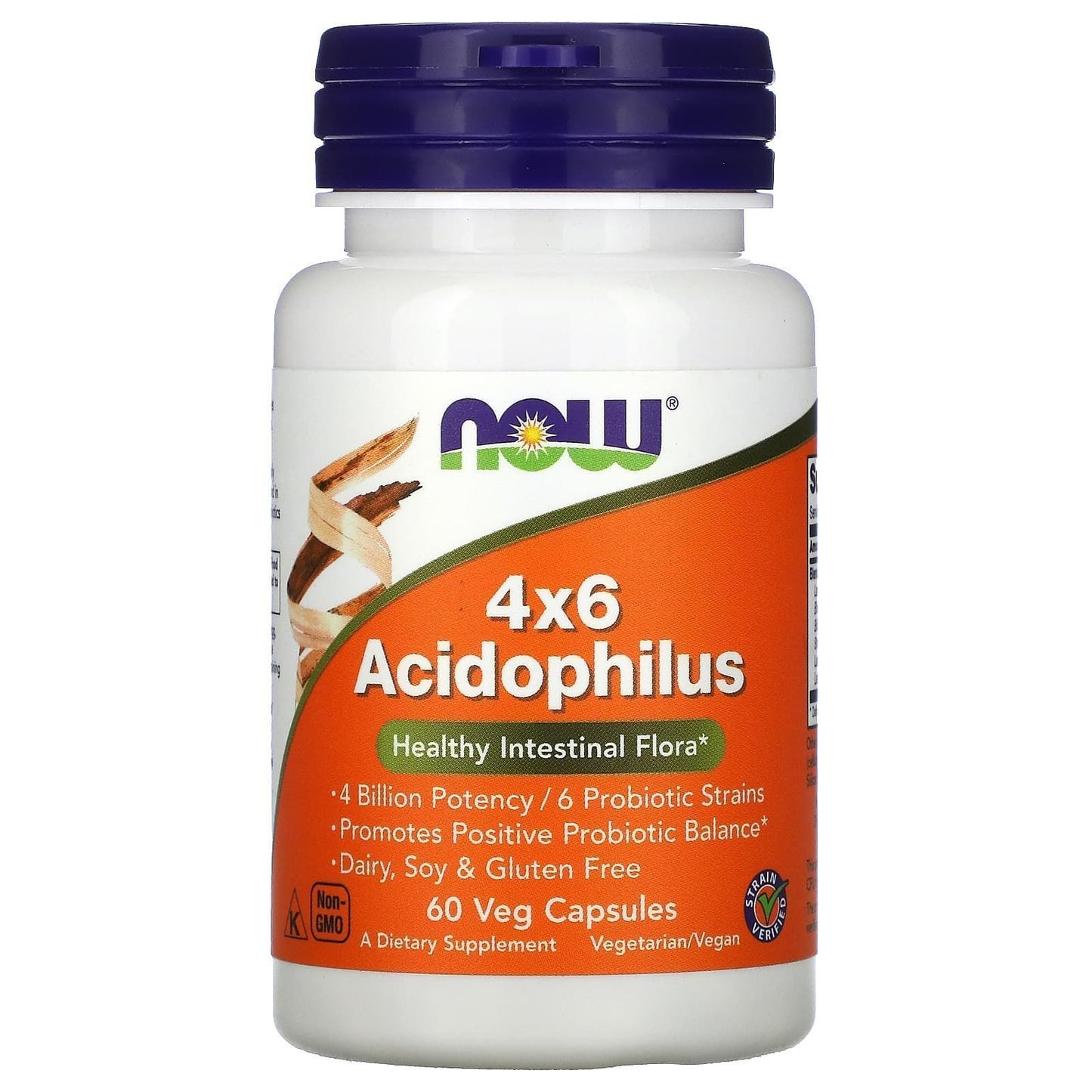 NOW 4x6 Acidophilus, 60 capsules