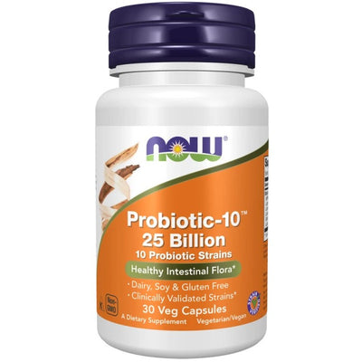 NOW Probiotic-10 25 Billion Probiotics, 30 capsules