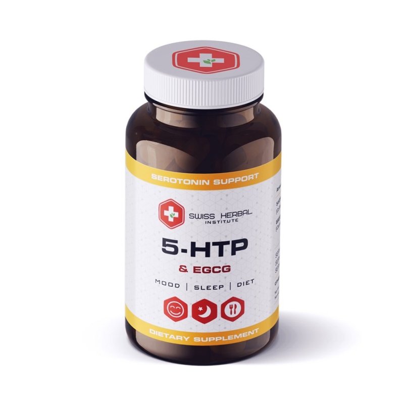 5-HTP + EGCG Swiss Herbal, 30 kapsulių kaina