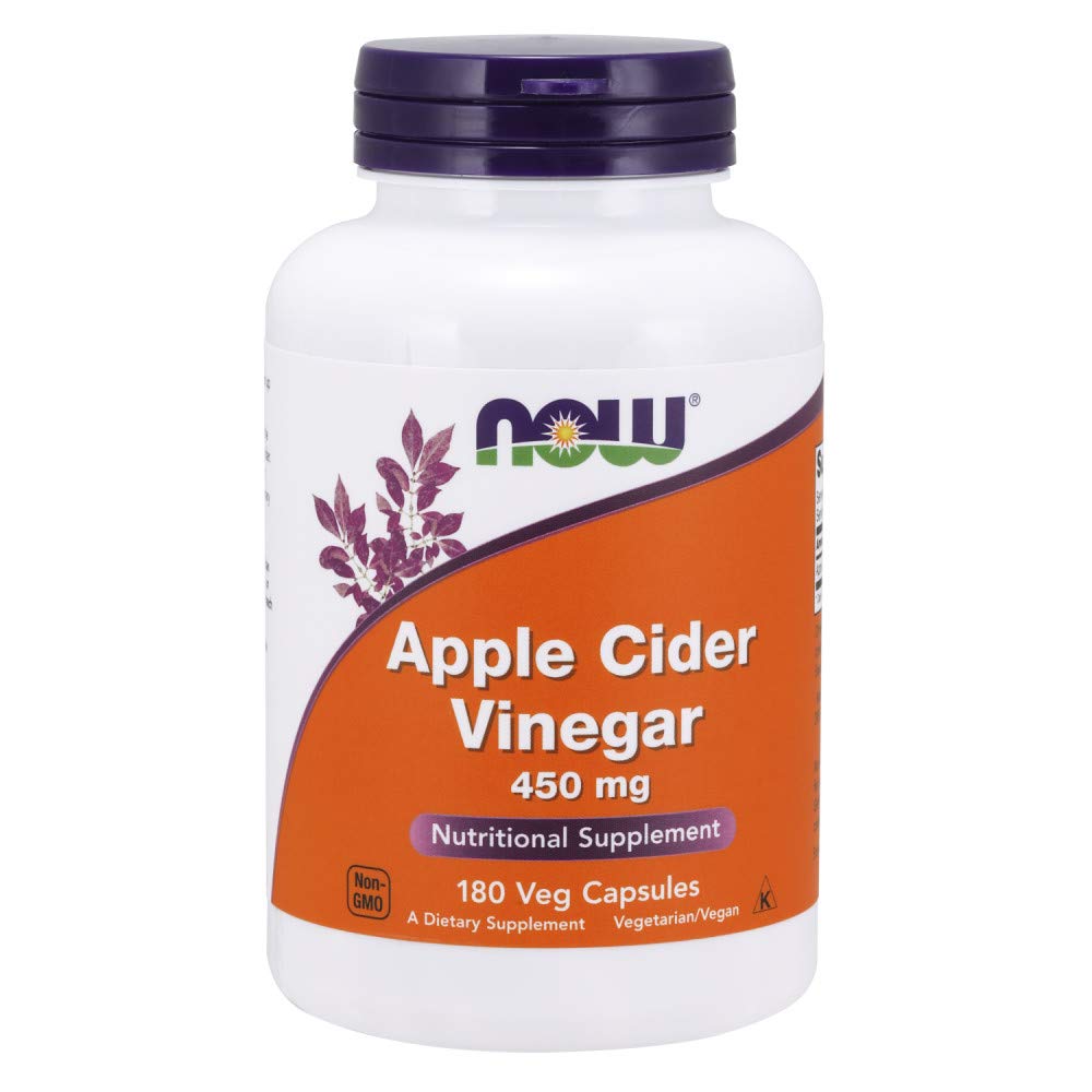 NOW Apple Cider Vinegar 450mg, 180 capsules