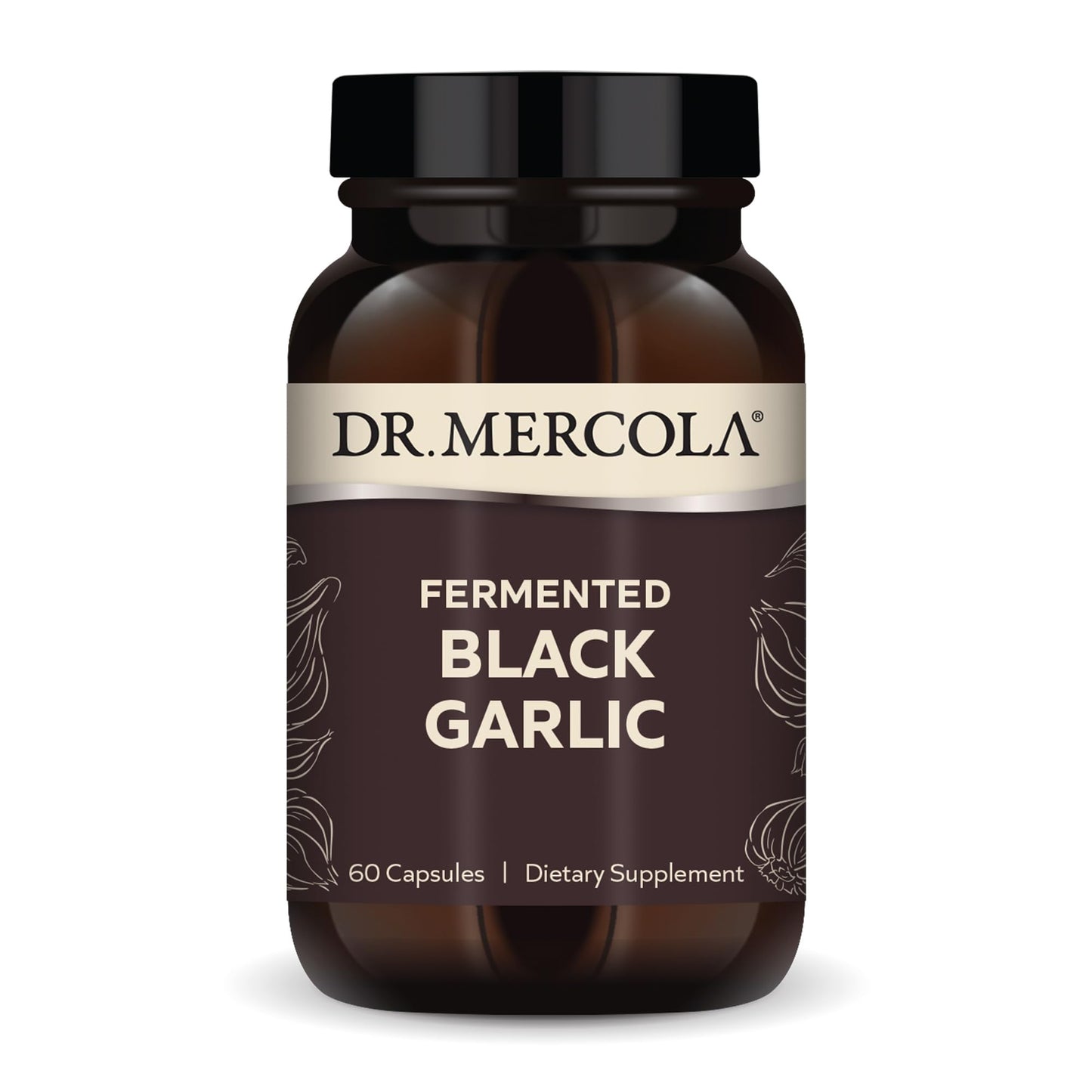 Dr. Mercola Fermented Black Garlic, 60 capsules