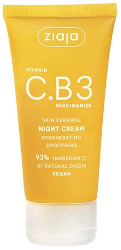 Night face cream Ziaja Vitamin C.B3 Niacinamide, 50 ml